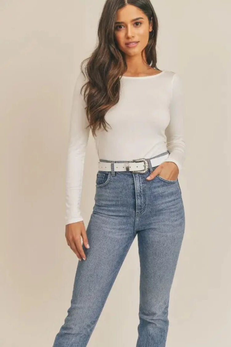 Billie Back Top: Oatmeal