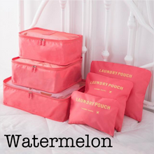 6 Piece Travel Organizer (Watermelon)
