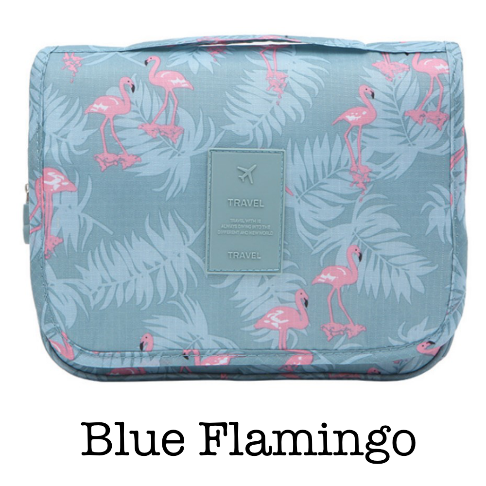Flamingo Hangable Cosmetic Bag