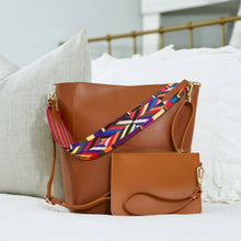 Tan Handbag & Matching Wristlet