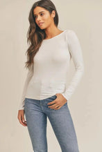 Billie Back Top: Oatmeal