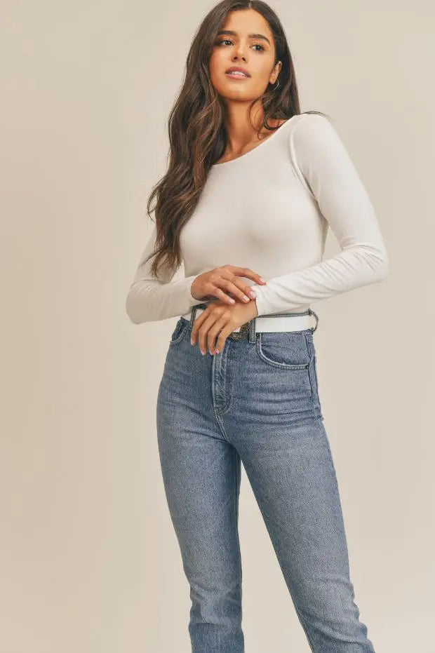 Billie Back Top: Oatmeal