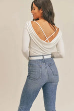 Billie Back Top: Oatmeal