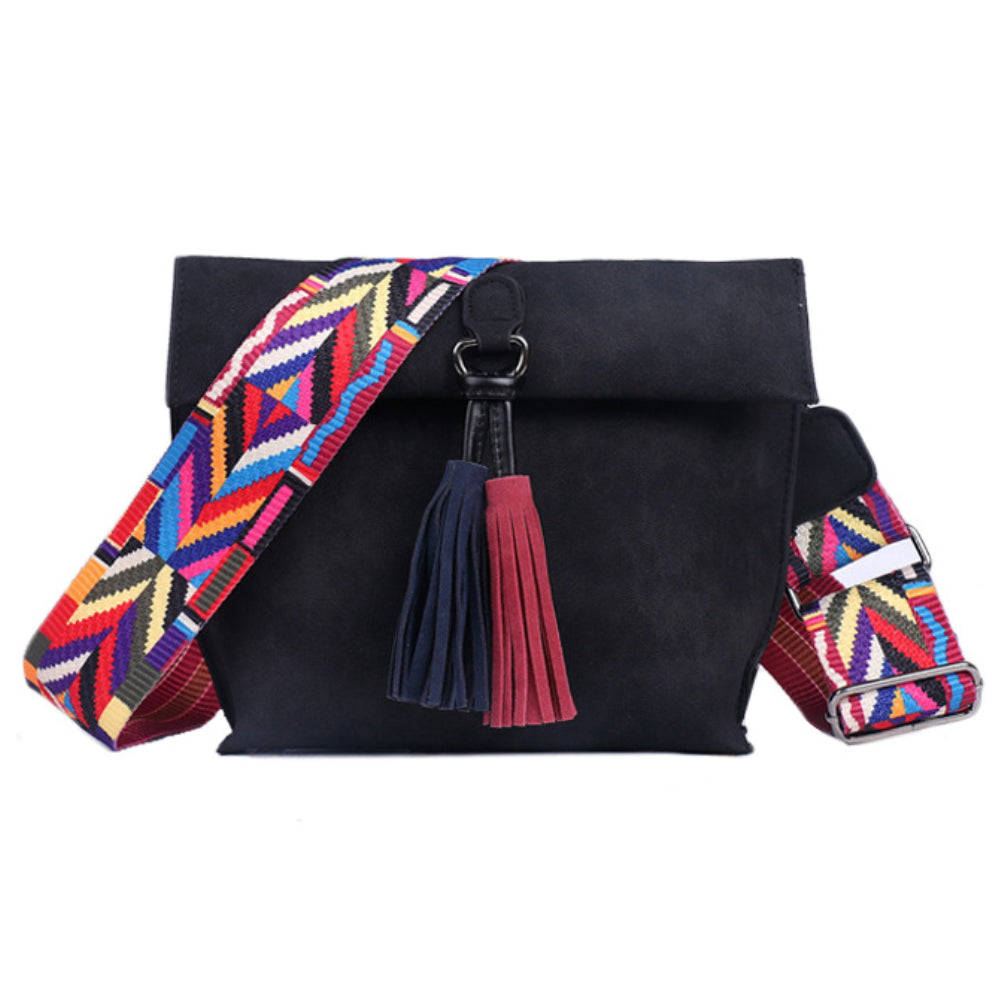 Black Tassel Crossbody Bag