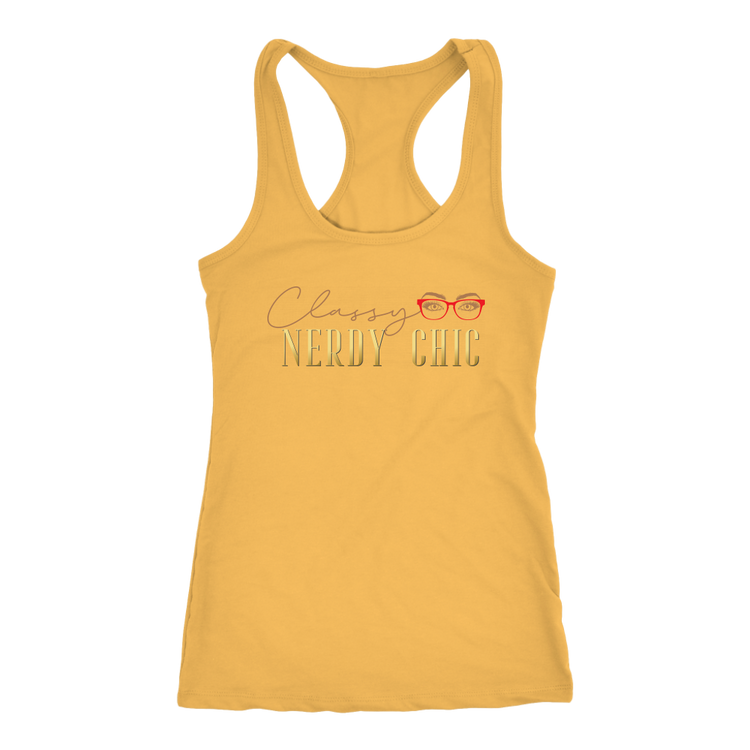 Classy Nerdy Chic Tank - CLASSY NERDY CHIC