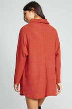 RUST ORANGE KNIT TOP - CLASSY NERDY CHIC