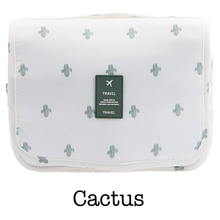 Cactus Hangable Cosmetic Bag