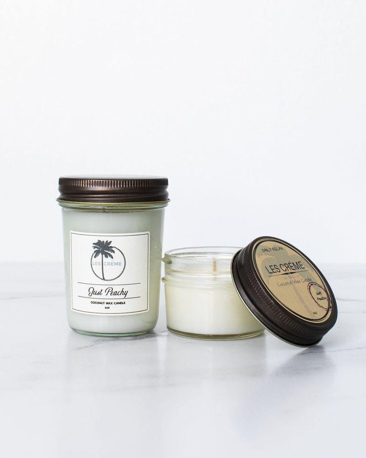 Just Peachy Scent Coconut Wax Candle - CLASSY NERDY CHIC
