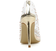 Transparent Rhinestone High Heels