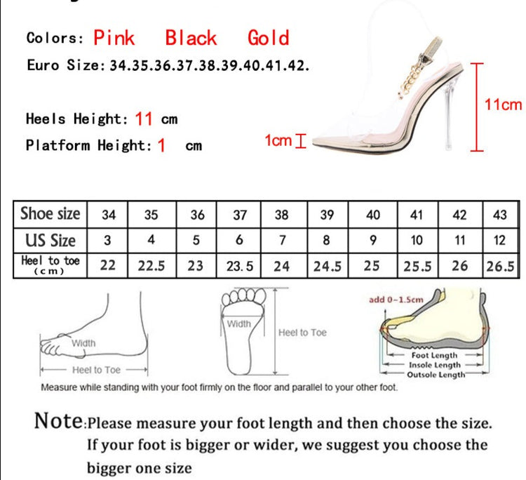 Transparent Chain Pumps