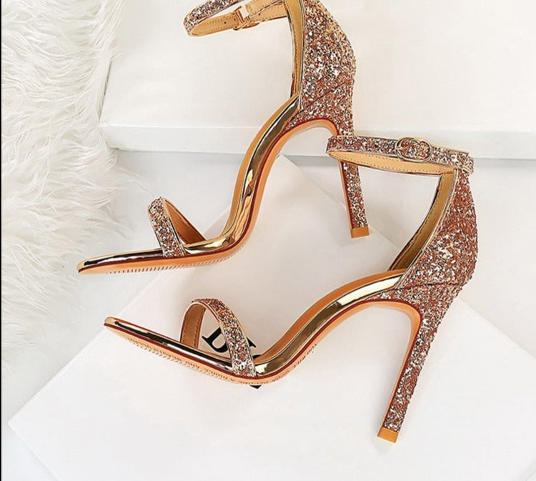 House Of Bling Ankle Strap Heels