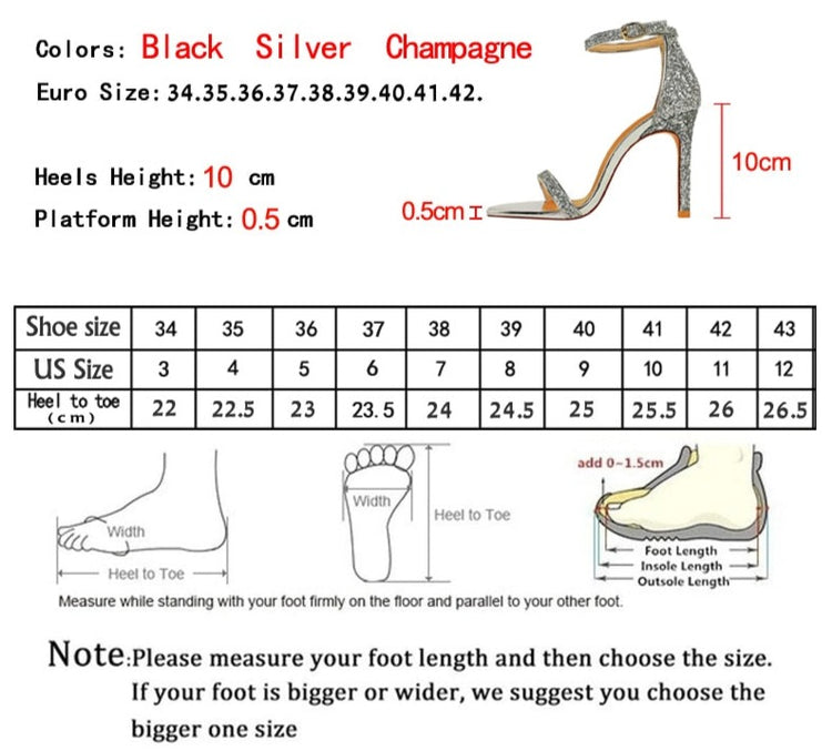 House Of Bling Ankle Strap Heels