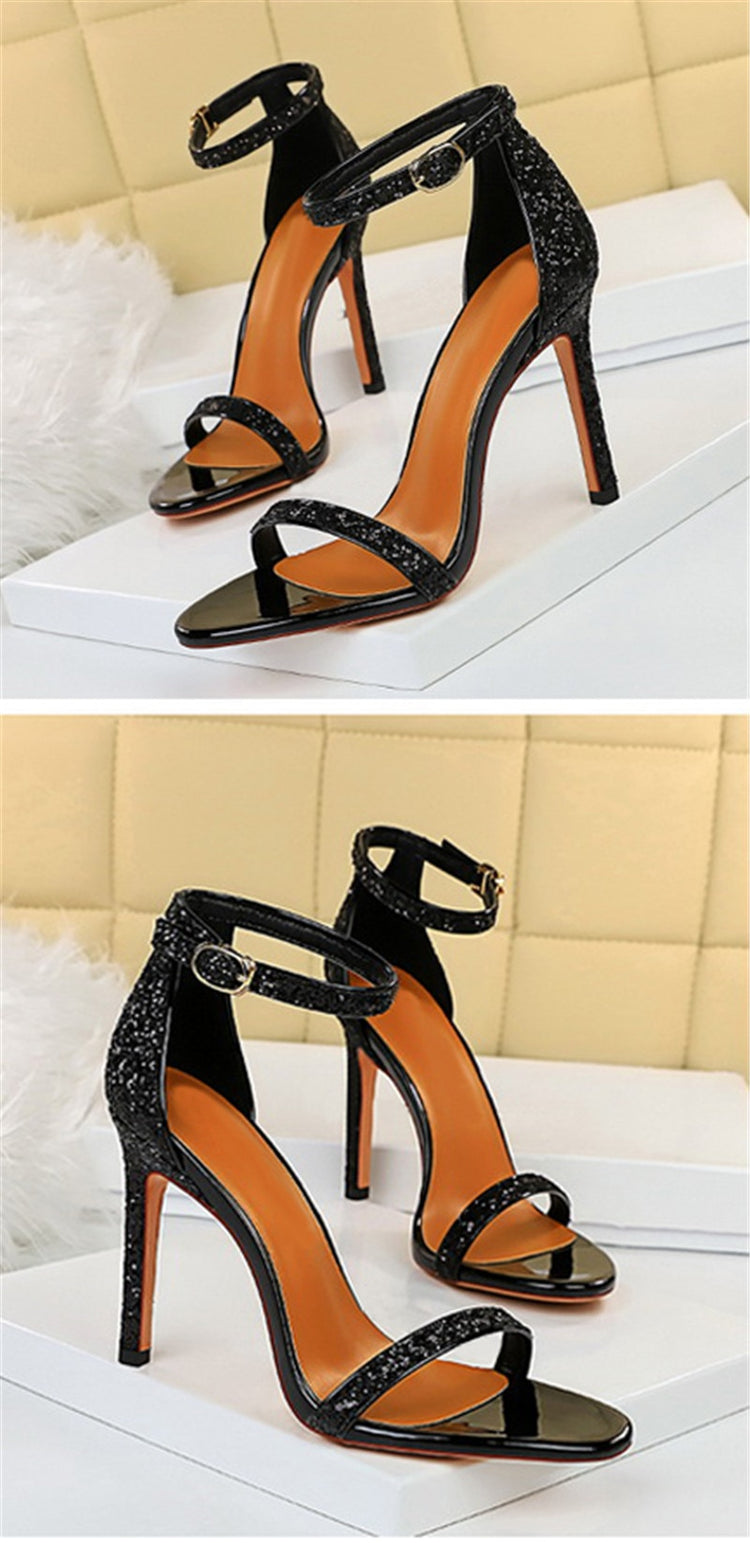 House Of Bling Ankle Strap Heels