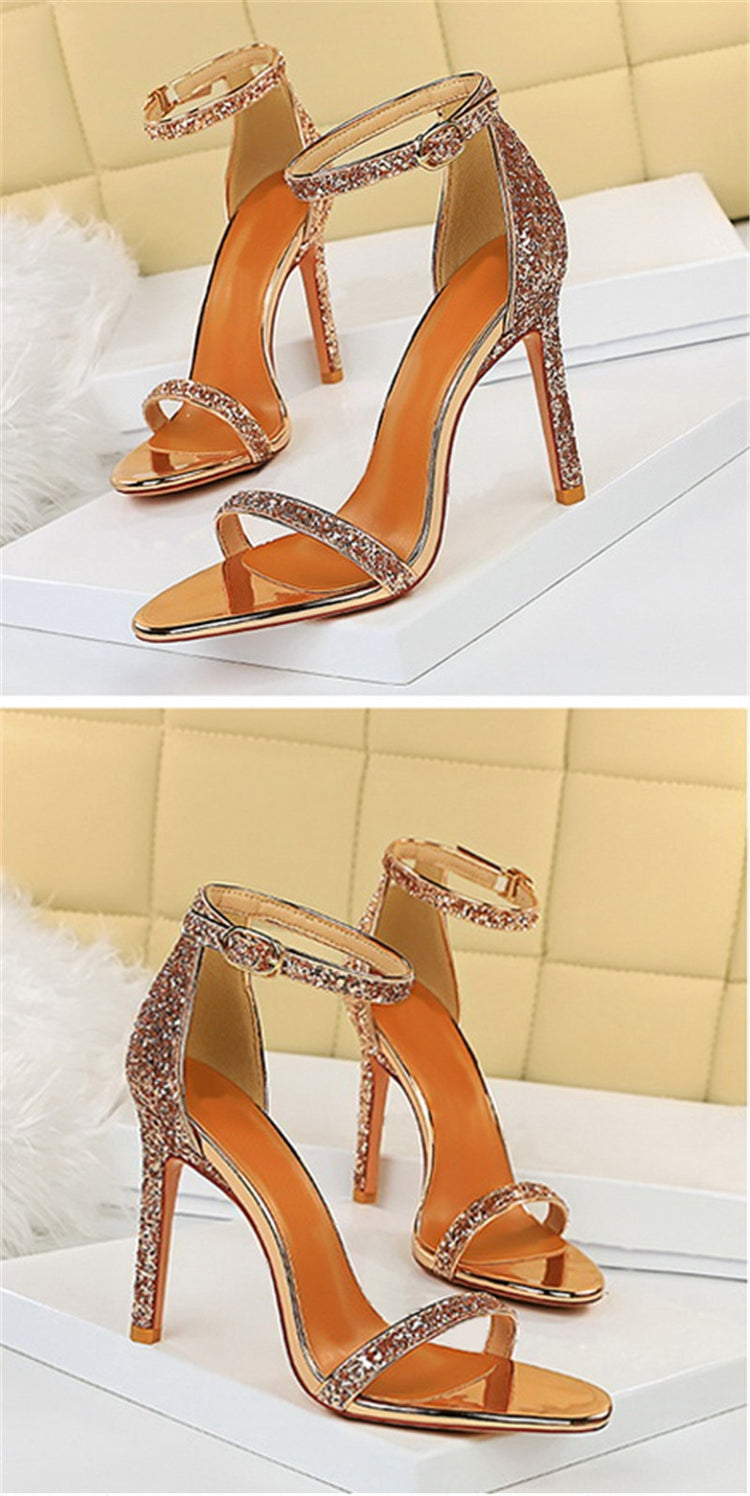 House Of Bling Ankle Strap Heels