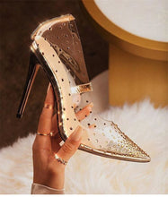 Transparent Rhinestone High Heels